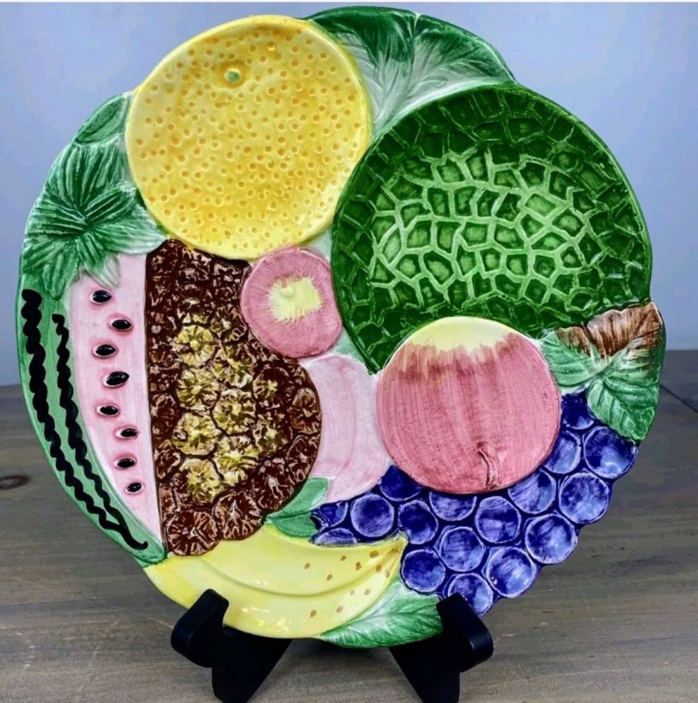 Vintage Takahashi Hand Painted Fruit Salad Plate